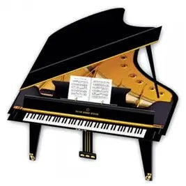 3D Greeting Card - Grand Piano