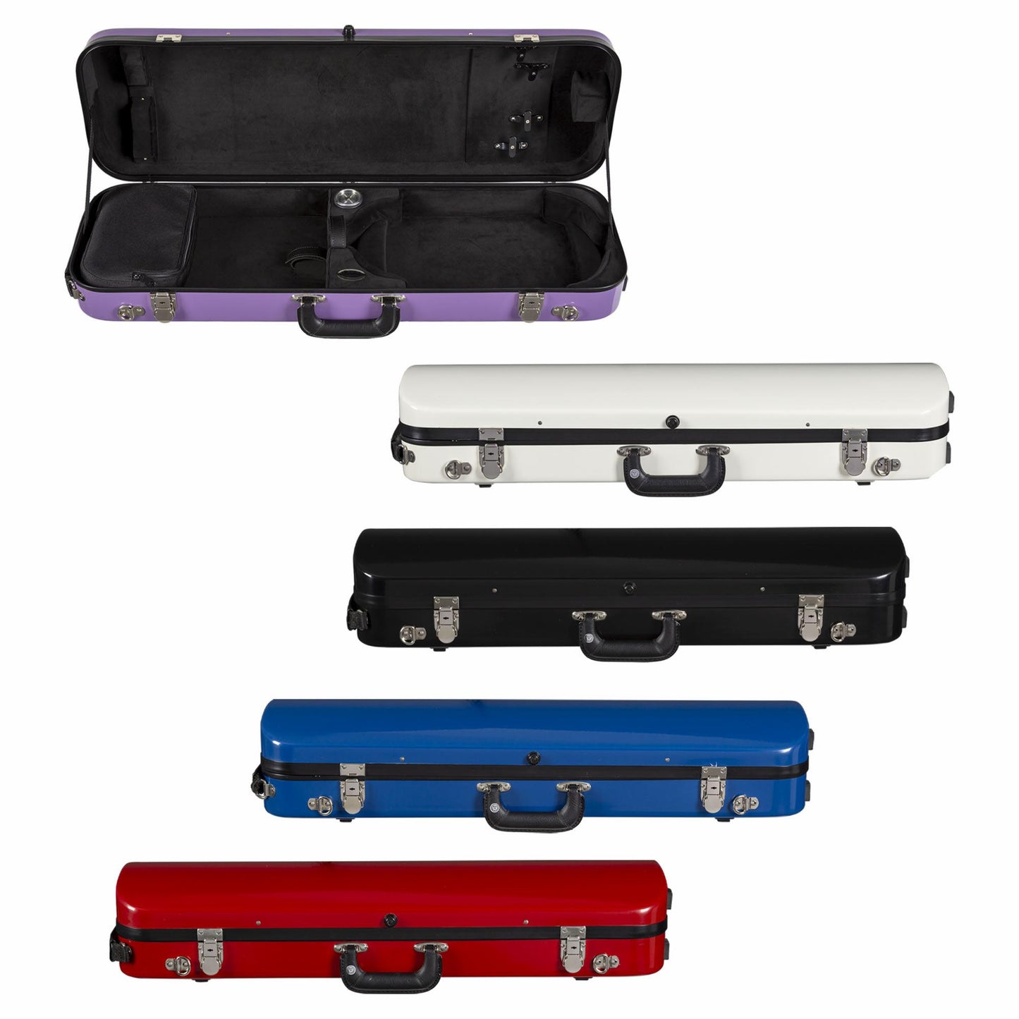 Bobelock Lightweight Fiberglass Oblong Violin Case B1061