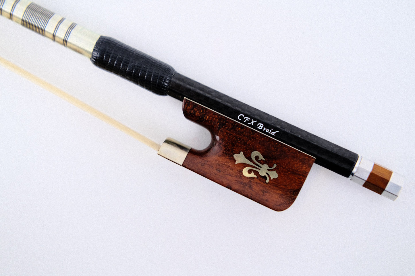 CFX Braided Carbon Fiber Cello Bow W/Snakewood Frog CCBX-65S