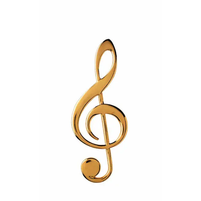 Gold Treble Clef Note Magnet
