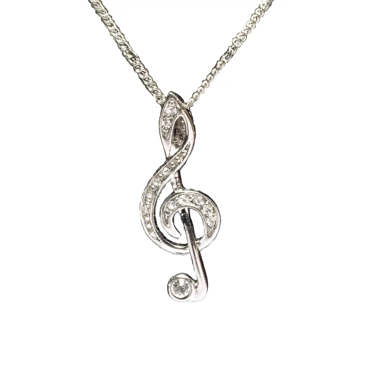 Silver Treble Clef Pendant