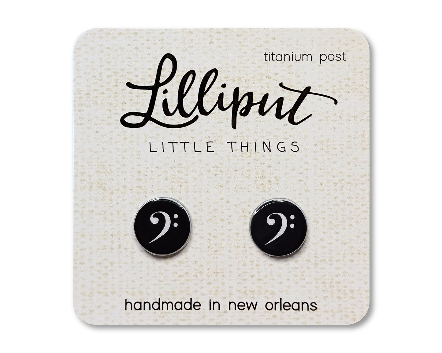 Bass Clef Earrings