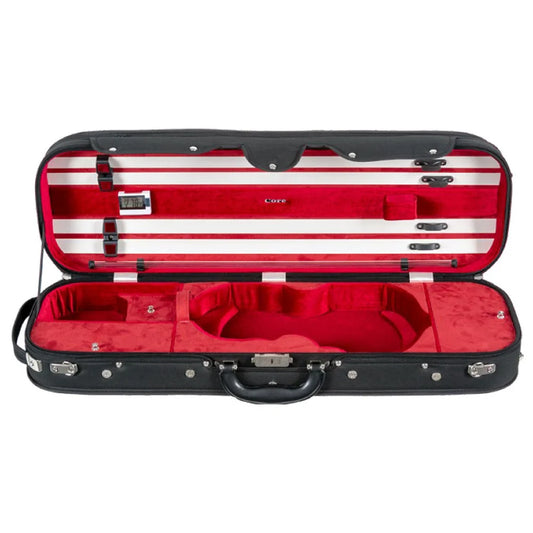 Core 4/4 Violin Case w/3 Accessory Pockets CC525 - RED