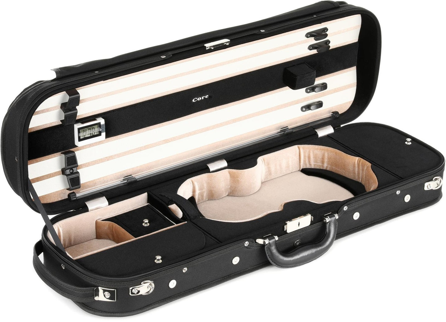 Core CC535 Oblong Violin Case - Black - 4/4