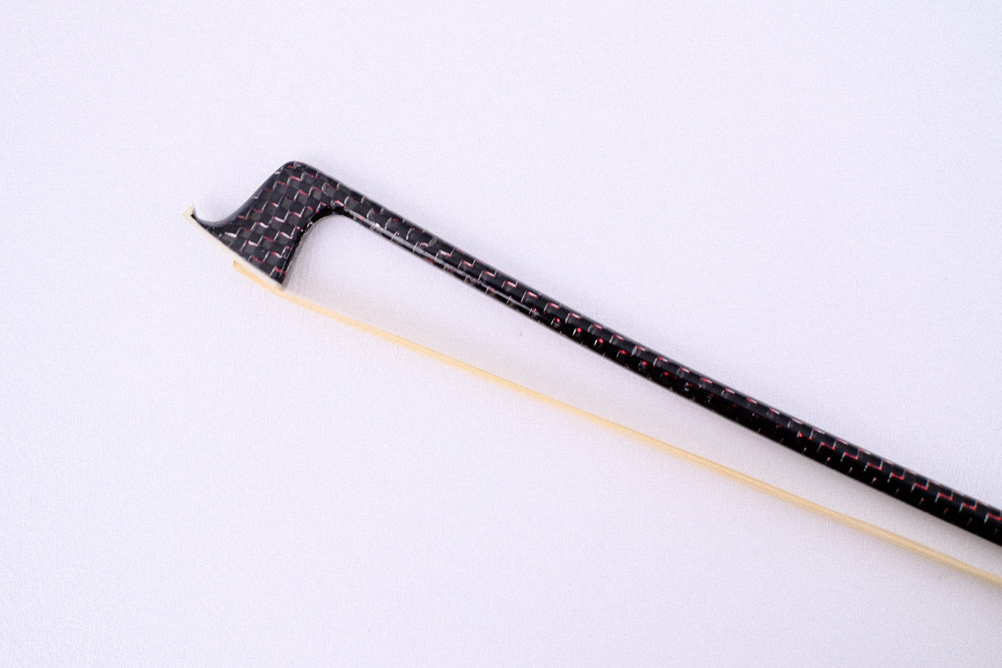 Color Infused Braided Violin Bow with Horn Frog  Fleur De Lis
