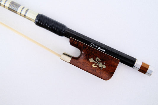 CFX Braided Carbon Fiber Cello Bow W/Snakewood Frog CCBX-65S