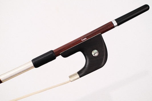 GEWA Wood-Design Carbon Bass Bow, Full-Lined Nickel, German, 3/4