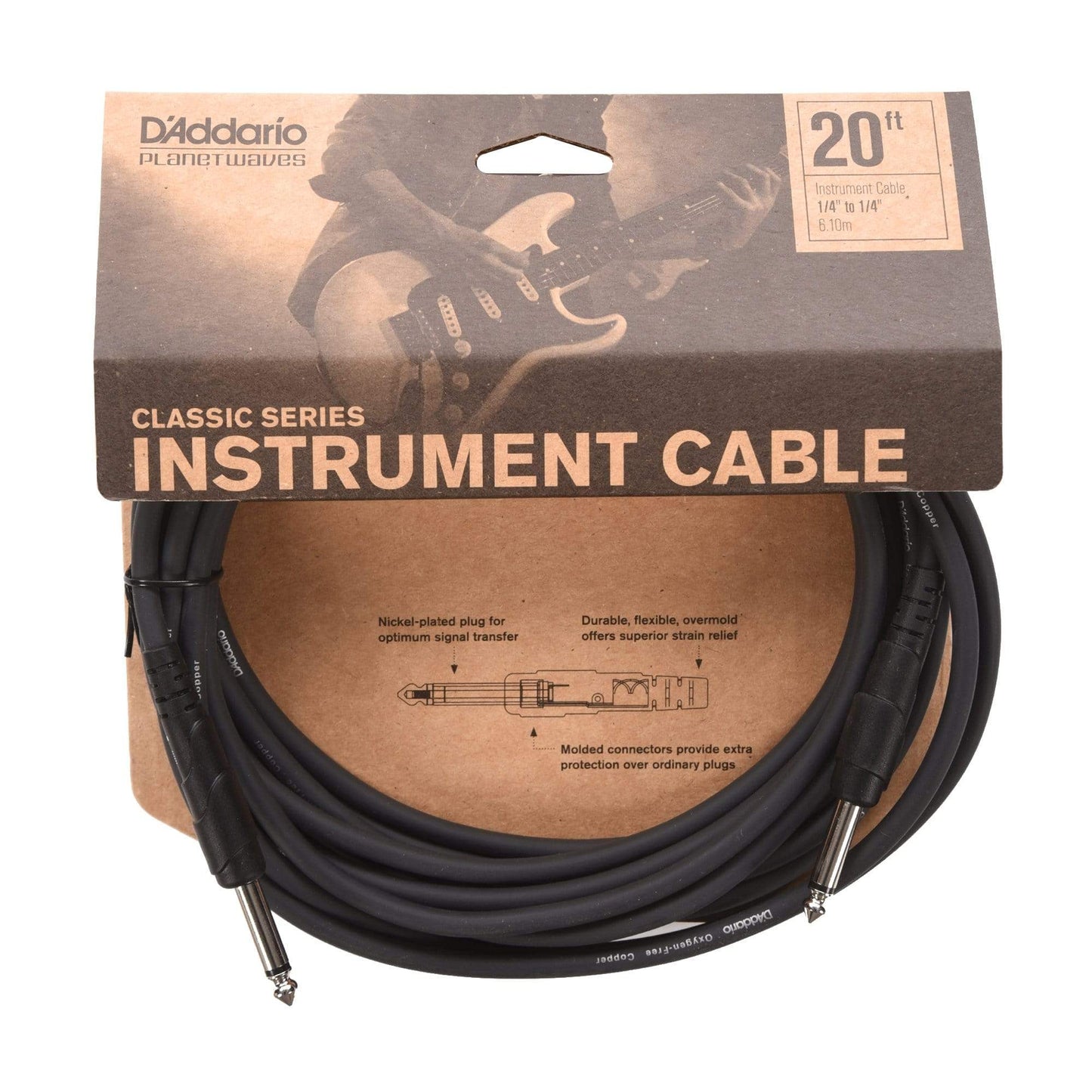 D'Addario Classic Series 20 ft. Instrument Cable