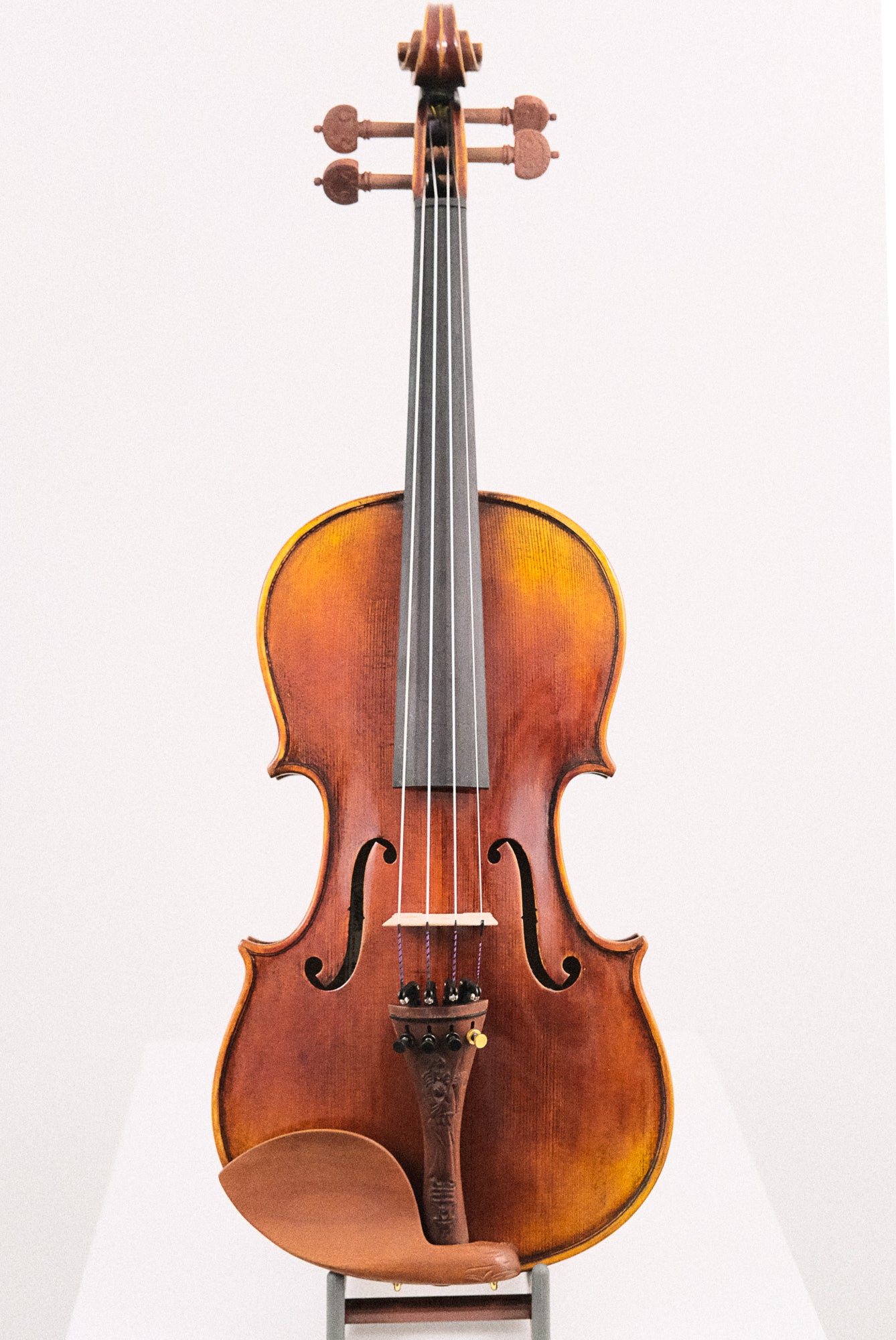 Delachaise 7/8 Violin with Carved Fittings