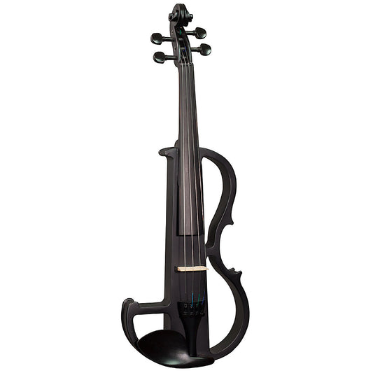Hidersine HEV1 Solid Body Electric Violin Outfit - Black - 4/4