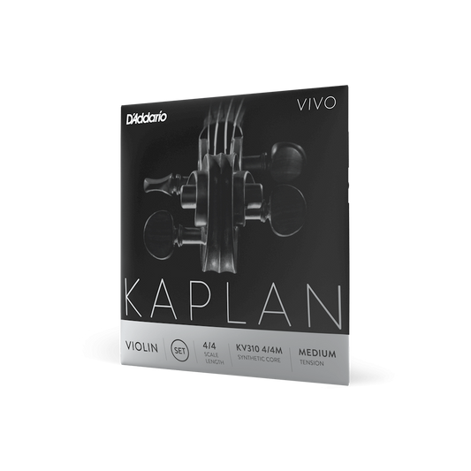 D'Addario Kaplan VIVO Violin Set - KV310 (Grey Package)