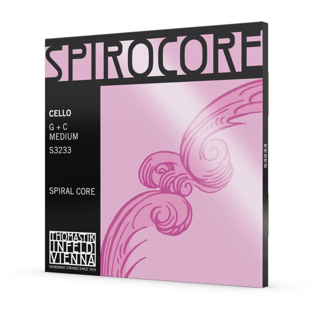 Spirocore S3233 Cello Tungsten G & C String Pack, 4/4