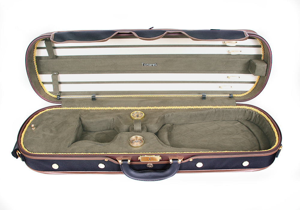 Tonarelli Deluxe Oblong Violin Case 4/4