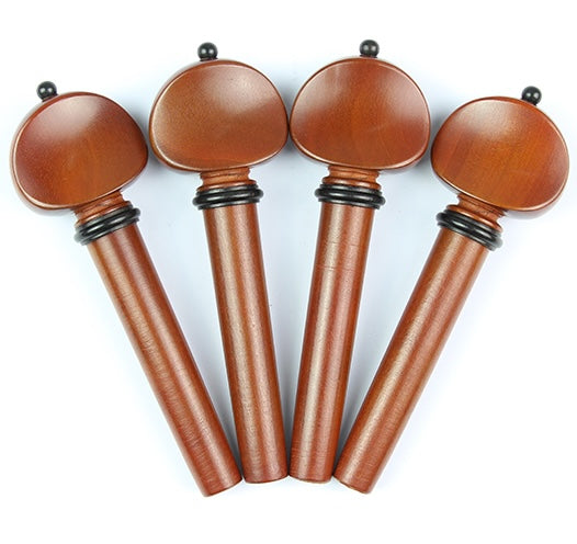 Violin Peg Set Rosewood W/Black Ball